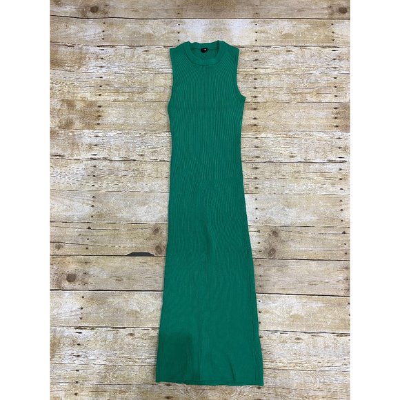 NWOT Monrow Sweater Tank Dress in Green - Picture 1 of 4